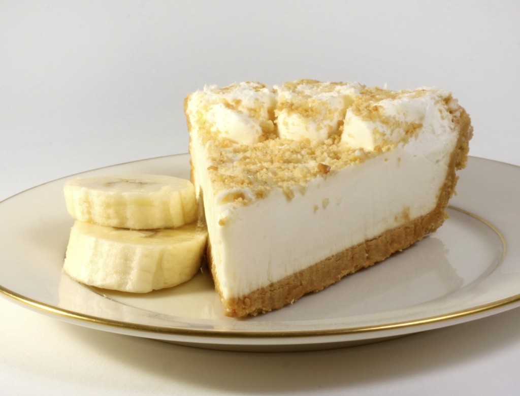 Творожный пирог с бананом
