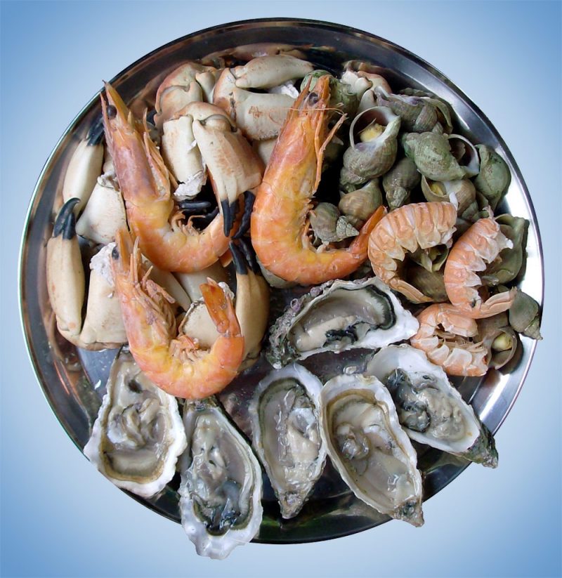 Креветки и морепродукты при гв